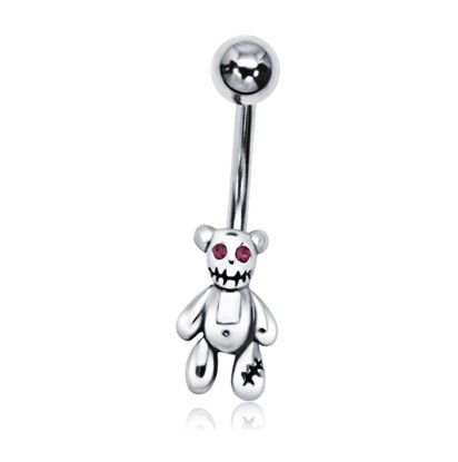 Teddy Bear Shaped Belly Piercing DSB-24